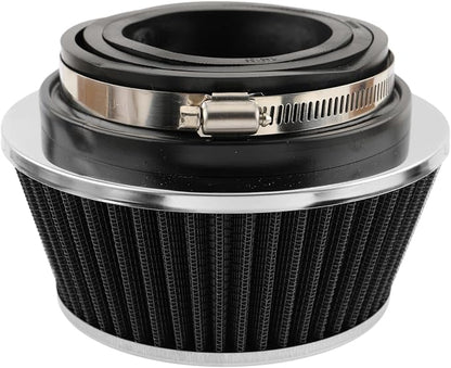 AUTOKAY Universal Clamp-On Air Filter Round Reverse Tapered Washable Filter 3 by AUTOKAY