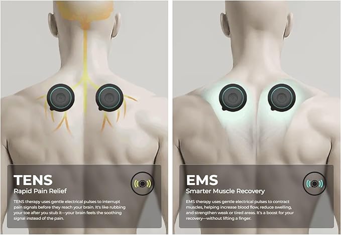 Chirp Halo Wireless Muscle Stimulator – Portable EMS Device for Muscle Recovery, Pain Relief, and Strength Training, Stimulate Muscles for Faster Recovery & Growth (Double)