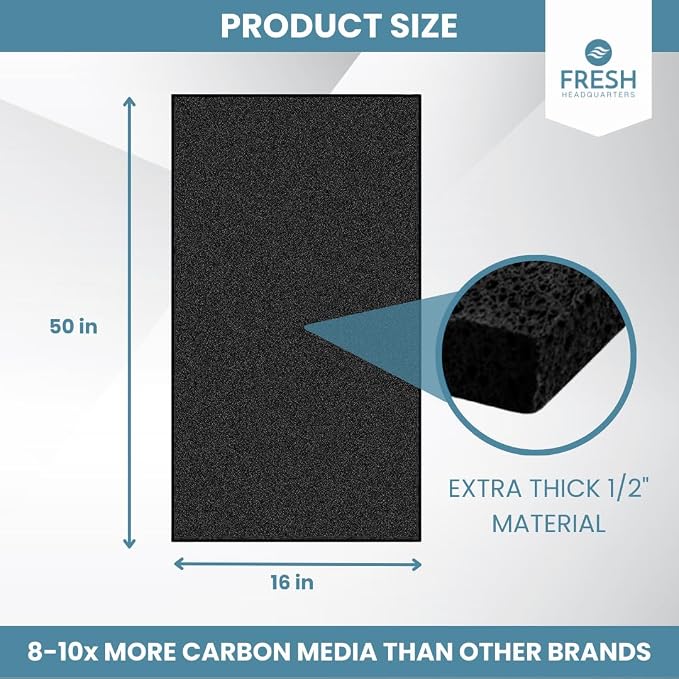 Extra Thick Activated Carbon Filter Sheet - Image 3