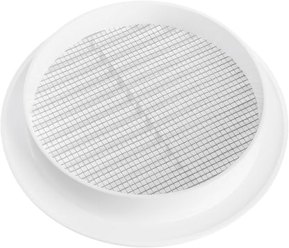 White 5" Inch Round Ventilation Grille - Image 4