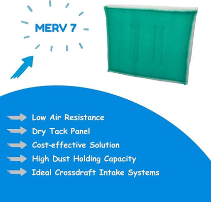 Paint Booth Intake Air Filter Panel, Crossdraft Spray Booth Filter Pad - Image 2