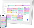 Digital Calendar: 15.6-inch Electronic Calendar & Chore Chart, Smart Touchscreen Interactive Display for Family Schedules–Wall Mount Included, Great for Organizing Your 2025-2026 Wall Planner