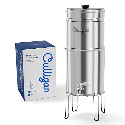 Culligan MaxClear 3 Gallon Gravity Water Filter System, Polished - Image 2