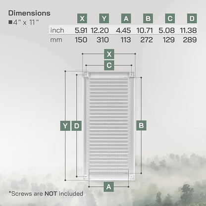 Vent Systems 4" x 11" Inch - Image 2