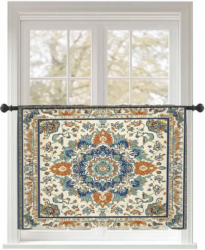 Sheer Curtains 45 Inch Length, Southwest Farmhouse Semi Sheer Curtains Light by Unknown