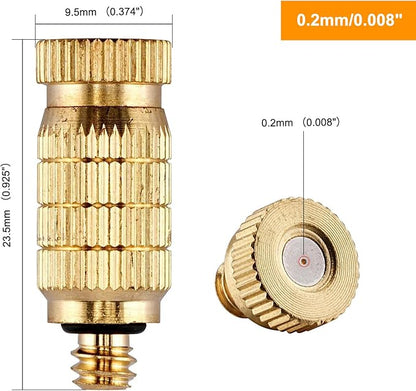 20pcs High Pressure Atomizer Nozzle Brass Misting Nozzles - Image 2