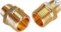 2pcs 1/2" NPT x 3/8" NPT Brass Nipple, 1/2 to 3/8 Adapter Fitting Reducing by Gadoutcover