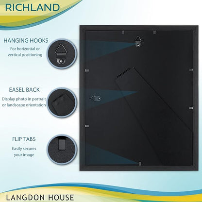 Langdon House 8x10 Picture Frames Set Distinguished Edging - Image 3