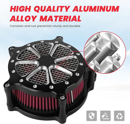 Harley M8 Air Filter, High-Flow Air Filter compatible - Image 2