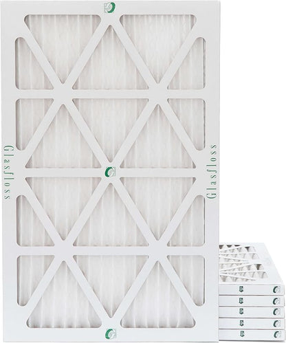 Glasfloss 14x25x1 MERV 10 Pleated Air Filters Box of 6. Actual Size: 13-1/2 x by Glasfloss