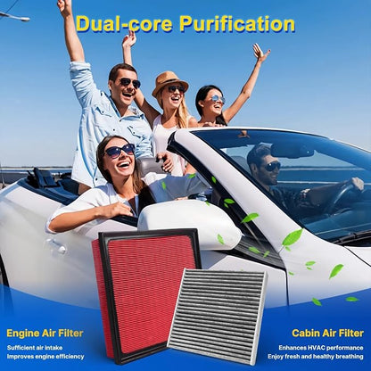 Cabin & Engine Air Filter Kit for 2016-2018 Rav4 2.5L - Image 8