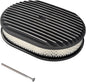12" Air Cleaner Kit Black Aluminum Oval Full Finned Compatible by TBAPFS