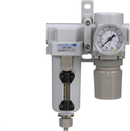 PneumaticPlus SAU320-N03G-MEP Compressed Air Filter Regulator Combo 3/8" NPT - Image 2