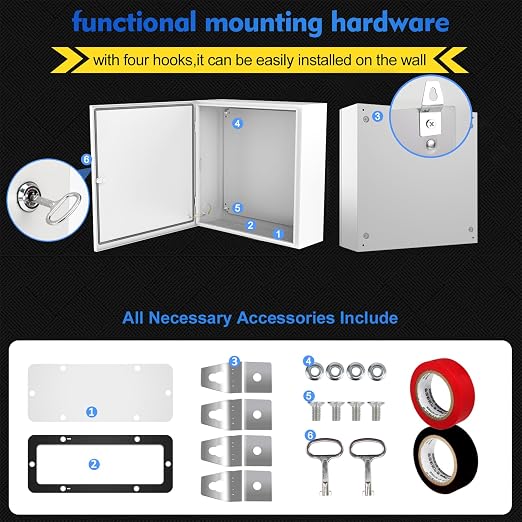 Outdoor Electrical Junction Box, Wall Mounted IP66 Waterproof & Dustproof - Image 6
