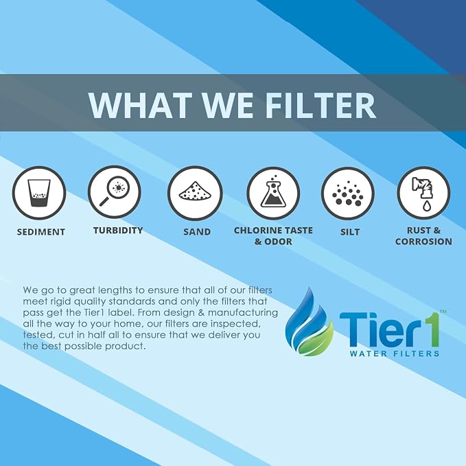Tier1 0.5 Micron 10 Inch x 2.5 Inch | Radial Flow Whole House Carbon Water - Image 3