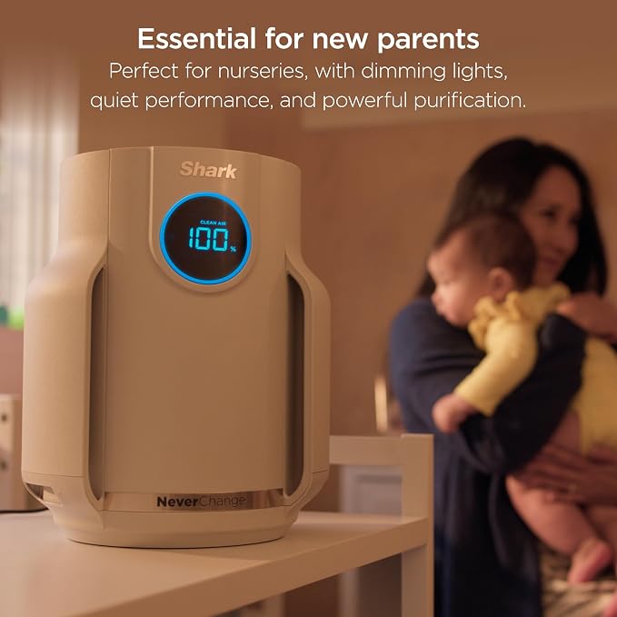 Shark Air Purifier for Home, NeverChange Compact Pro, for Bedroom, Home Office - Image 4