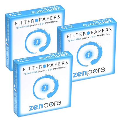 Qualitative Filter Paper 9 cm Lab Filter Paper by ZENPORE
