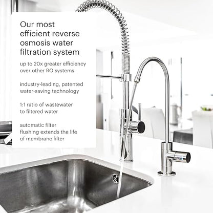 Brondell Capella Reverse Osmosis System, Under Sink, Designer Chrome Faucet - Image 3