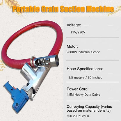Granule Conveyor, 2000W Industrial Screw Machine - Image 6