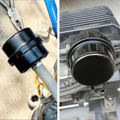 2 Pcs 1/2" Thread Air Compressor Silencer Filter, 20mm Metal Noise Muffler - Image 6