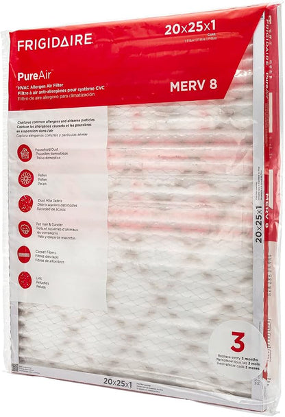 Frigidaire PureAir® 20x25x1 MERV 8 Allergen Electrostatic Pleated Air - Image 7