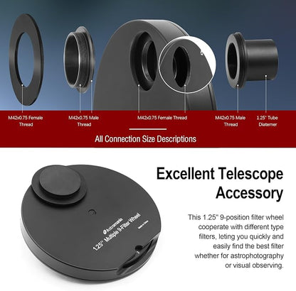 Astromania Telescope Filter Drawer, Telescope Accessories Compatible - Image 8