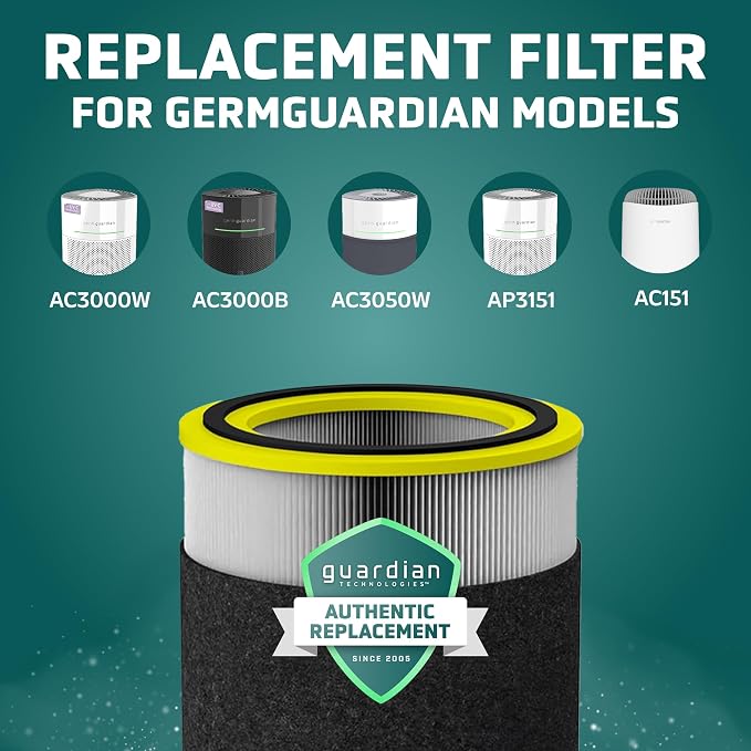 GermGuardian Filter V HEPA Pure Genuine Air Purifier Replacement Filter - Image 2