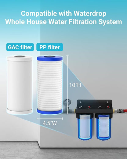 AQUA CREST Whole House Sediment and Carbon Water Filter, Replacement - Image 2