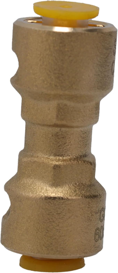 Supplying Demand SB1 1/4 Inch Quick Connect HVAC Brass Coupler Fitting - Image 6