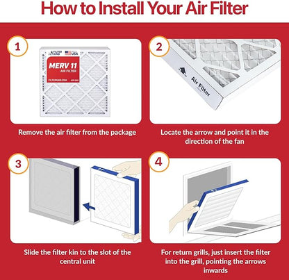 Filter King 22x24x1 Air Filter | 6-PACK | MERV 11 HVAC Pleated A/C Furnace - Image 4