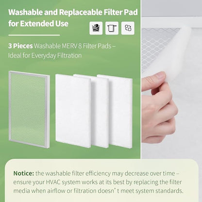 16x20x1 Reusable Air Filter MERV 8 Washable Furnace & AC Filter - Image 4