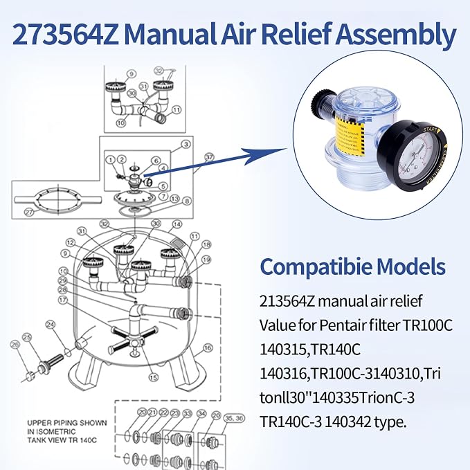 273564 273564Z Manual Air Relief Valve, Compatible - Image 3