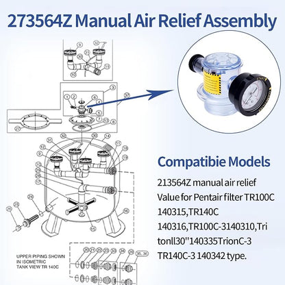 273564 273564Z Manual Air Relief Valve, Compatible - Image 3