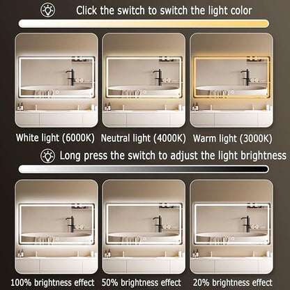 Backlit LED Illuminated Bathroom Mirror - Image 3