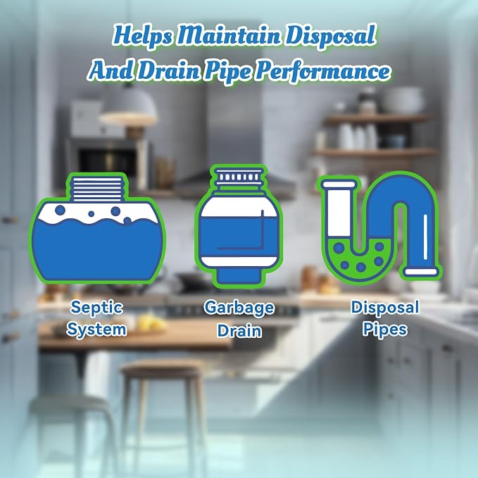 Garbage Disposal Cleaner Deodorizer Tablets-24 Pack Deep Cleaning Disposer - Image 6