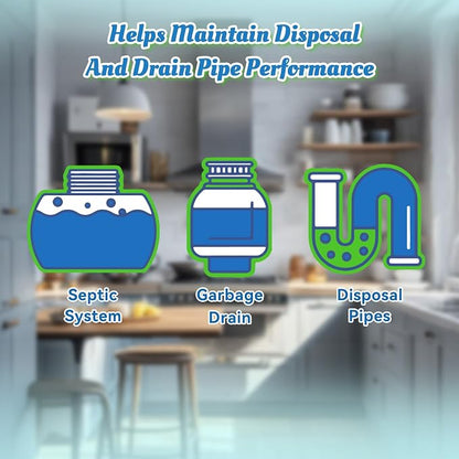 Garbage Disposal Cleaner Deodorizer Tablets-24 Pack Deep Cleaning Disposer - Image 6