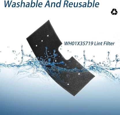 WH01X35719 Lint Filter, WH01X35719 Washer Dryer Filter Sponge Compatible - Image 5