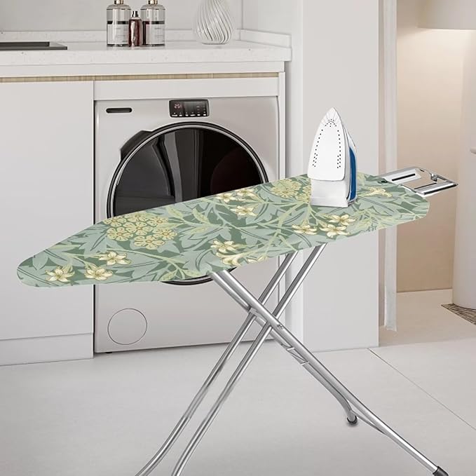 ZCFYGDX 14x45 in Ironing Board Covers Easy to Install Resistant,Elastic Edge 3 Nylon Buckle Strap Fasteners Breathable & Wear-Resistant,Resist Scorch Staining Protective Cover William Morris Prints