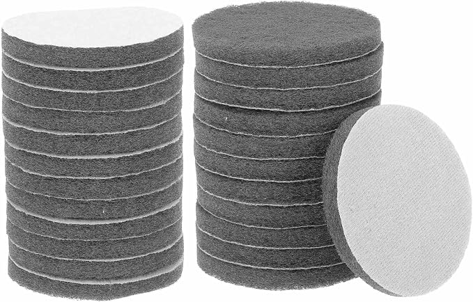 HARFINGTON 24pcs Scrubber Scouring Pads 800 Grits 4 Inch Drill Power Brush Hoop by HARFINGTON