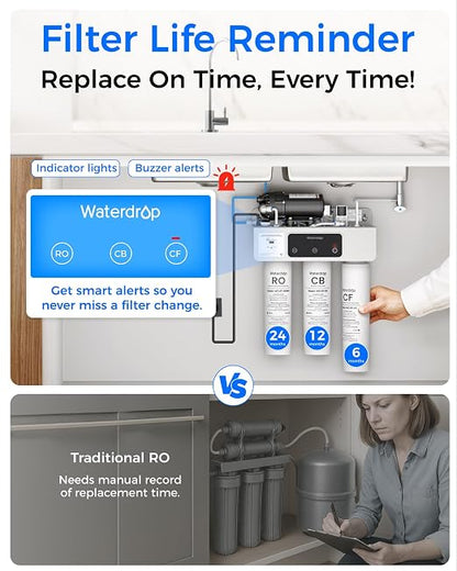 Waterdrop WD-T3-C Reverse Osmosis Water Filter, NSF/ANSI 372 Certified - Image 7
