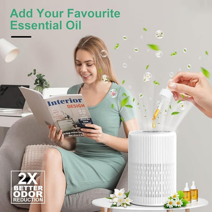 Air Purifiers for Home, FRESHDEW Air Purifier Up to 1300ft² for Smoke Pet - Image 3