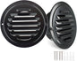 6 Inch Round Air Vent Cover, LouanXpert Stainless Steel Black Soffit Vent Cover by LouanXpert