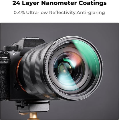 K&F CONCEPT 52mm CPL MCUV ND1000 Lens Filter 2 Lens Caps Kits Waterproof - Image 4