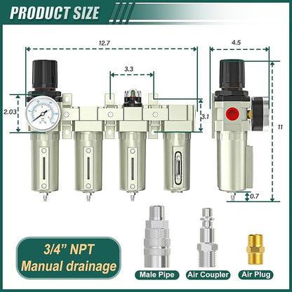 Industrial Grade 4-Stage Air Drying System, 3/4" Npt - Image 2