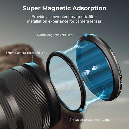 SmallRig 67mm Magnetic Variable ND Filter ND2-ND32 + 67mm Threaded Filter Ring - Image 3