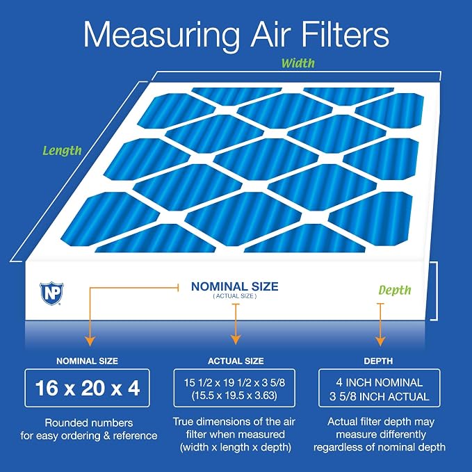 Nordic Pure 16x20x4 Pleated MERV 7 Air Filters 6 Pack - Image 2