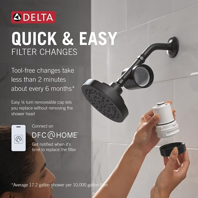 Delta Faucet Clarifi Standard Shower Filter Attachment - Image 3
