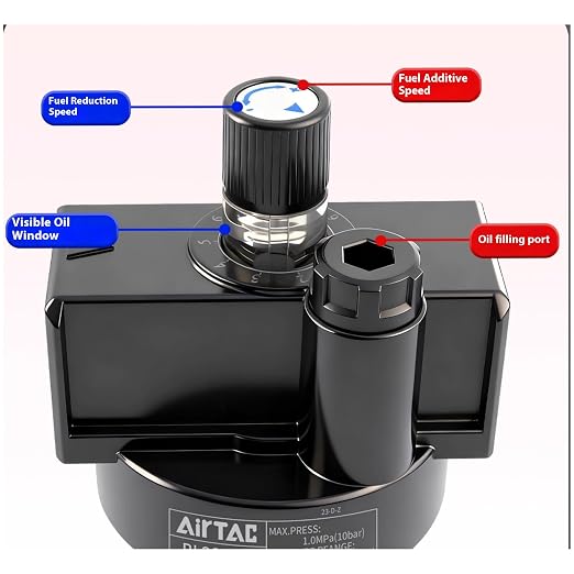 Compressed Air Line Lubricator Airtac AL2000-C 1/4'' NPT 0-145 Psi Oil - Image 3