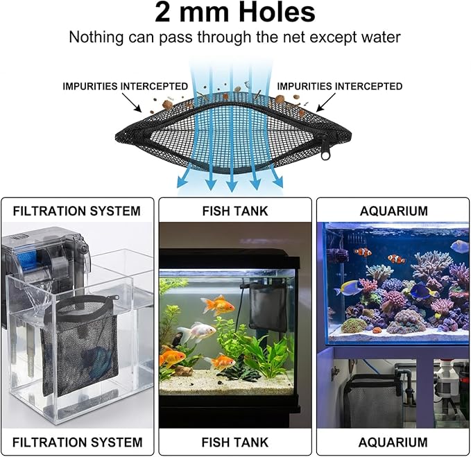 20Pcs Media Bags for Aquarium Fine Mesh Bag Aquarium Filter Media Bags - Image 3