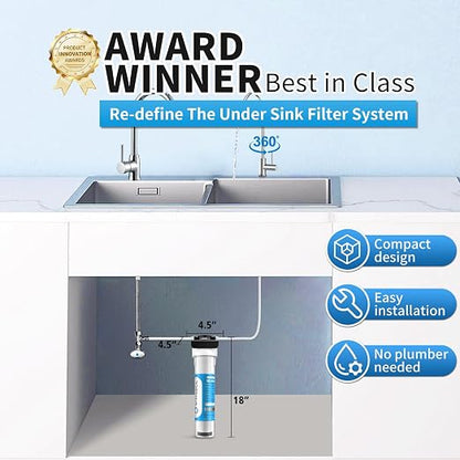 Water Filter for Sink with Faucet, NSF/ANSI 42&53 Improve Taste, EZ Change Life - Image 3